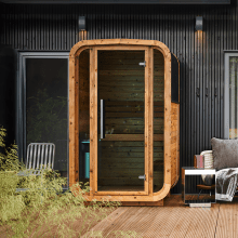 Fasssauna aus Thermoholz Fasssauna aus Thermoholz