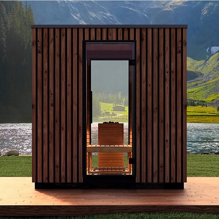 Moderne Außensauna Moderne Außensauna