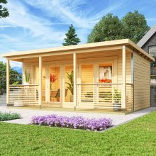 Orello – Modernes Gartenhaus mit Panoramafalttüren aus Massivholz Orello – Modernes Gartenhaus mit Panoramafalttüren aus Massivholz
