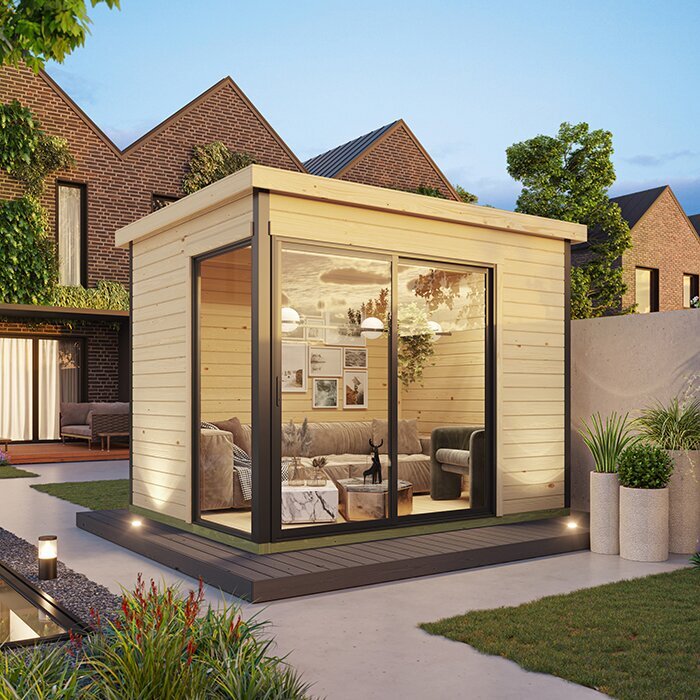 Modano – Modernes Gartenhaus mit flexibler Glasfront und nordischem Design Modano – Modernes Gartenhaus mit flexibler Glasfront und nordischem Design