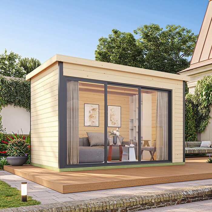 Modano – Modernes Gartenhaus mit flexibler Glasfront und nordischem Design Modano – Modernes Gartenhaus mit flexibler Glasfront und nordischem Design