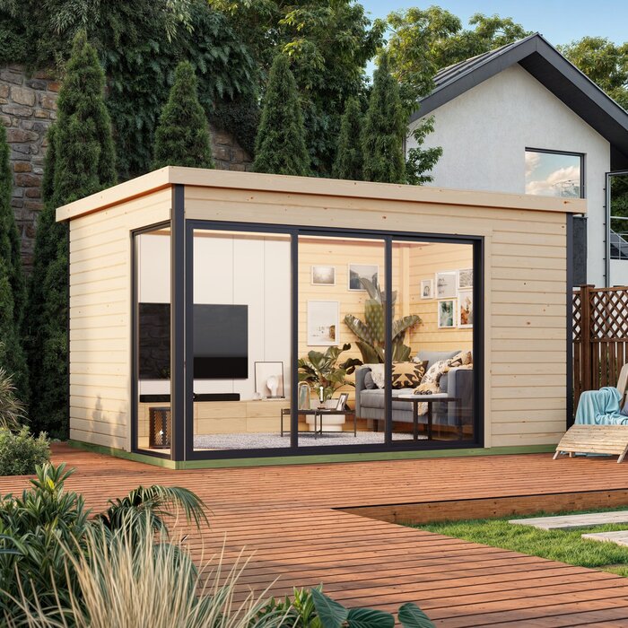 Modano – Modernes Gartenhaus mit flexibler Glasfront und nordischem Design Modano – Modernes Gartenhaus mit flexibler Glasfront und nordischem Design