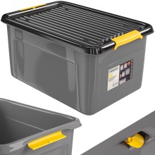 Aufbewahrungsbox Grau/Anthrazit 58x39x25cm stapelbar Aufbewahrungsbox Grau/Anthrazit 58x39x25cm stapelbar