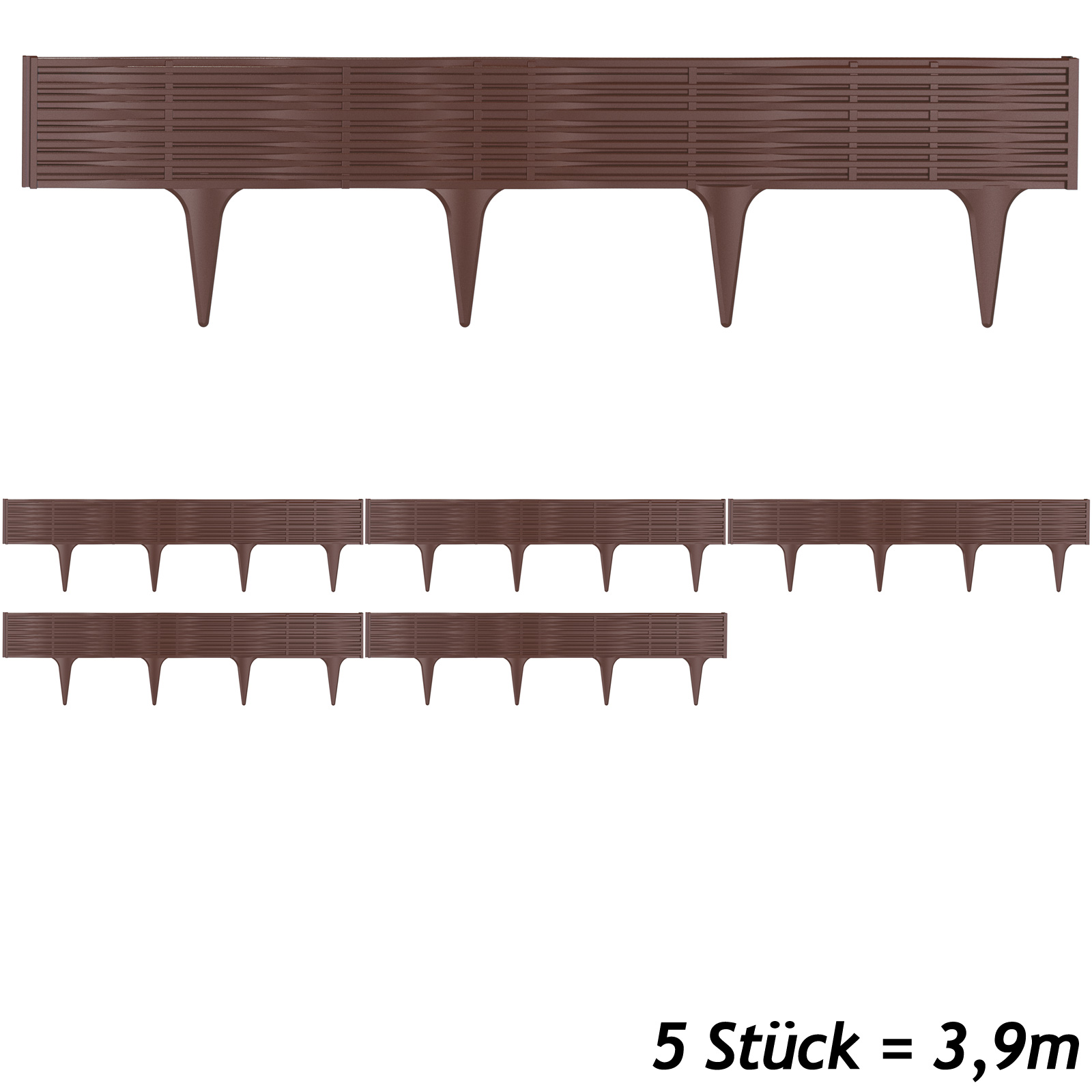 Beeteinfassung Braun 3,9m – Bild 2