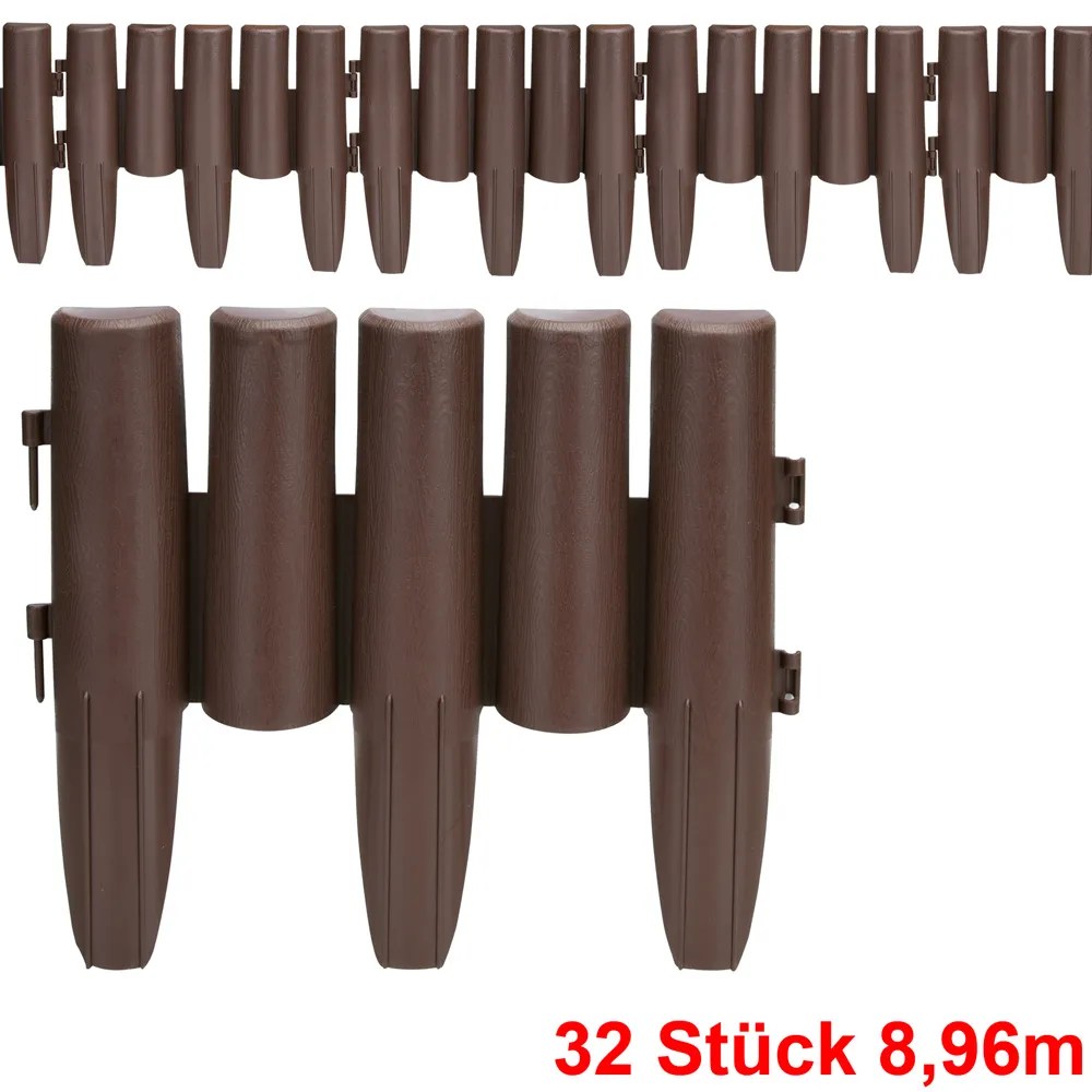Beeteinfassung 4er-Set Braun 8,96m Beeteinfassung 4er-Set Braun 8,96m