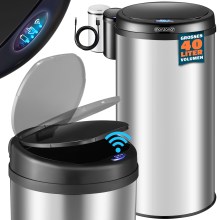 Sensor Mülleimer Silber Edelstahl 40L Sensor Mülleimer Silber Edelstahl 40L
