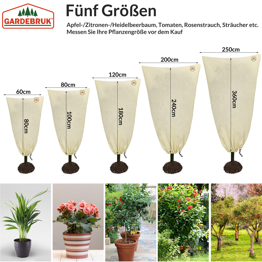 Pflanzenschutzhaube 3er-Set Beige 0,6x0,8m – Bild 2