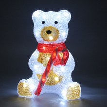 LED Acryl Figur Weihnachten Teddy sitzend LED Acryl Figur Weihnachten Teddy sitzend