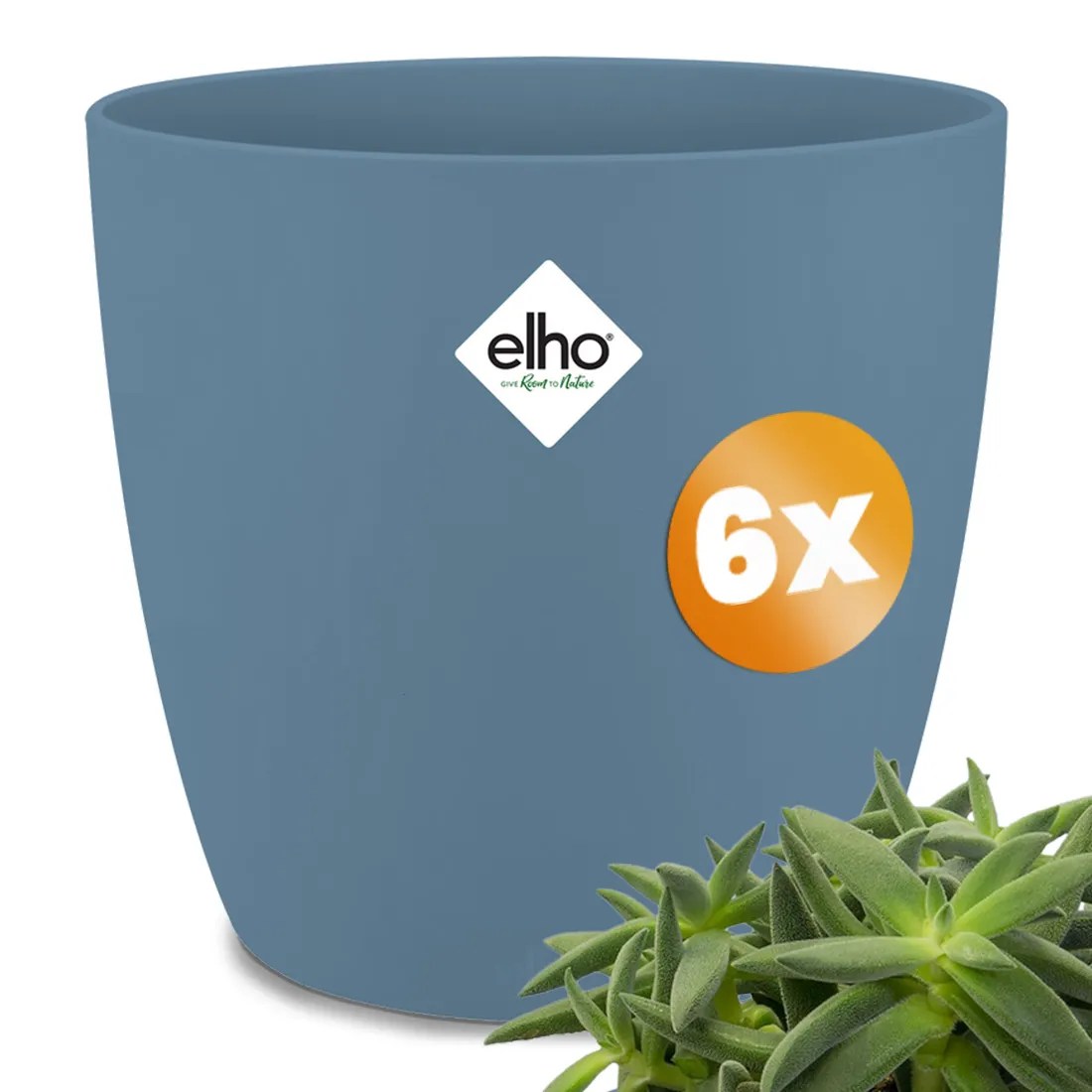 Blumentopf Brussels 6er-Set Blau 16x15cm 2,2L Blumentopf Brussels 6er-Set Blau 16x15cm 2,2L