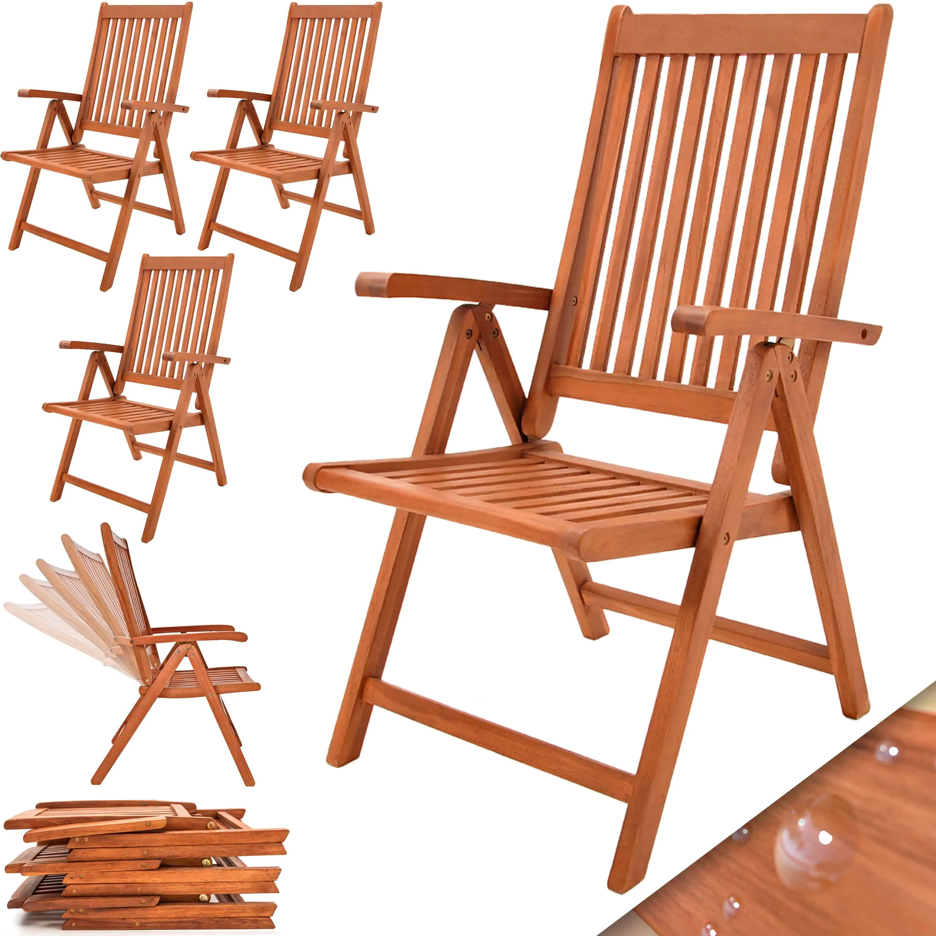 Klappstuhl Vanamo 4er-Set Eukalyptus FSC®-zertifiziert Klappstuhl Vanamo 4er-Set Eukalyptus FSC®-zertifiziert