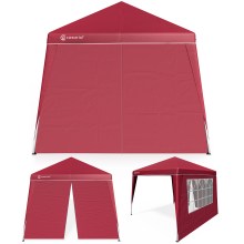 Faltpavillon Capri Rot 3x3m inkl 2 Seitenwänden UV-Schutz 50+ Faltpavillon Capri Rot 3x3m inkl 2 Seitenwänden UV-Schutz 50+