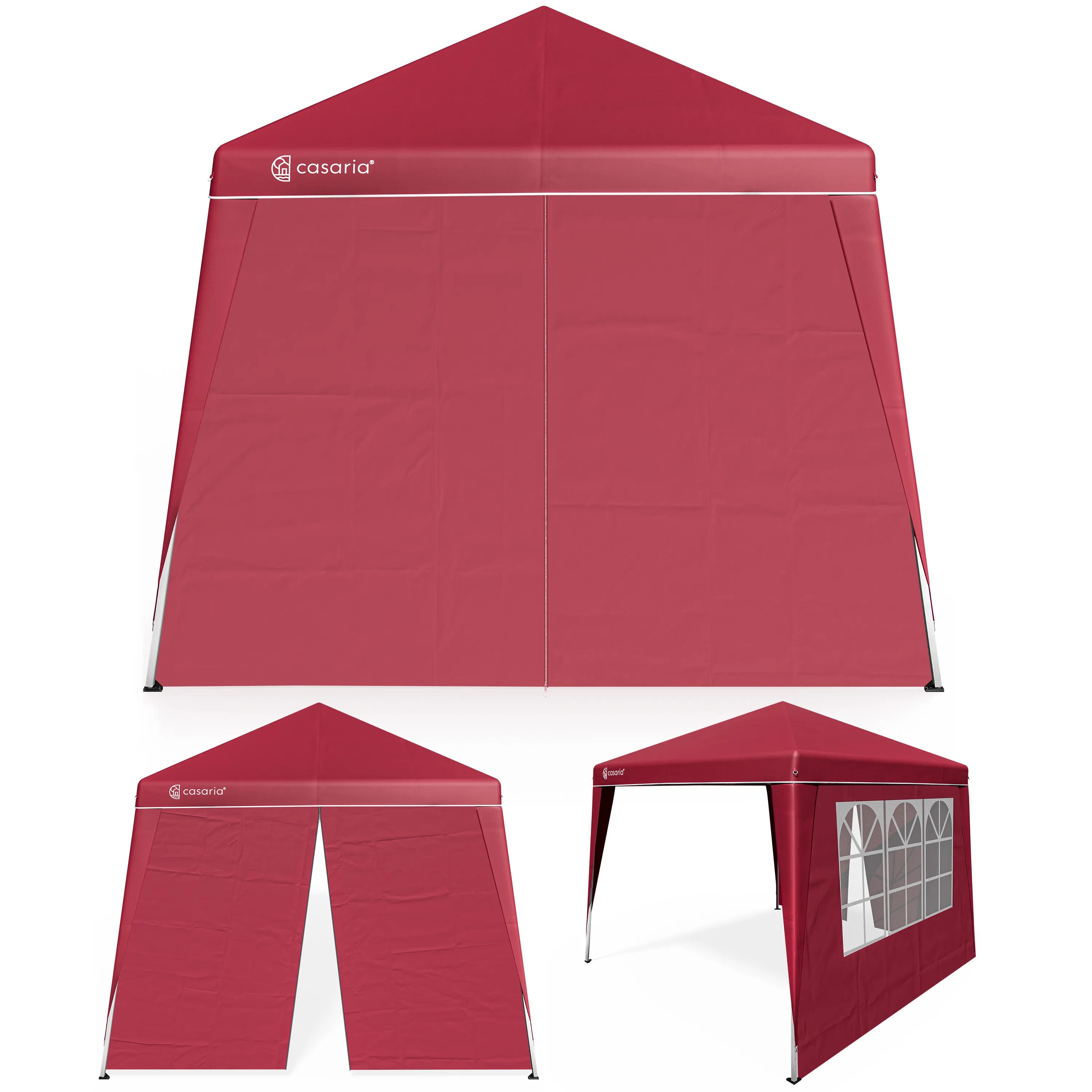 Faltpavillon Capri Rot 3x3m inkl 2 Seitenwänden UV-Schutz 50+ Faltpavillon Capri Rot 3x3m inkl 2 Seitenwänden UV-Schutz 50+