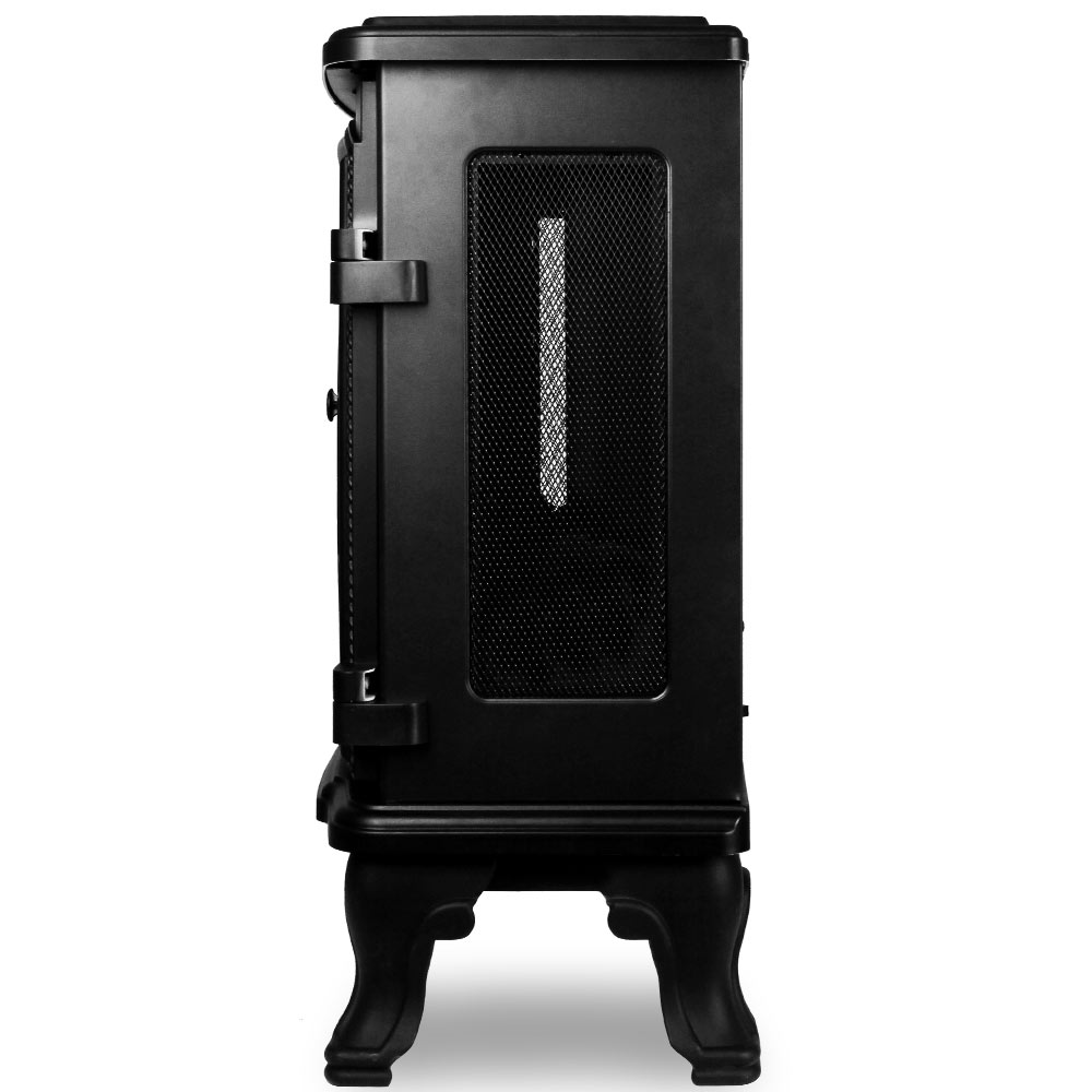 Elektrischer Doppeltür-Kamin Schwarz 2000W – Bild 2