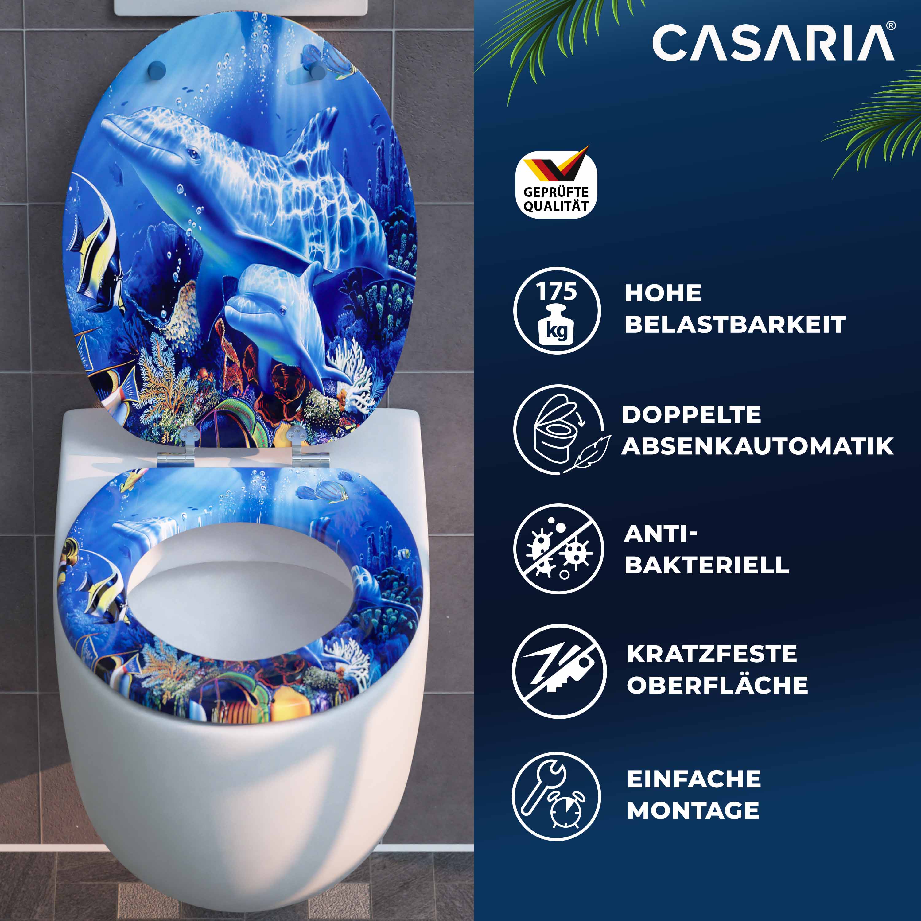 Toilettensitz Sealife mit Absenkautomatik – Bild 2
