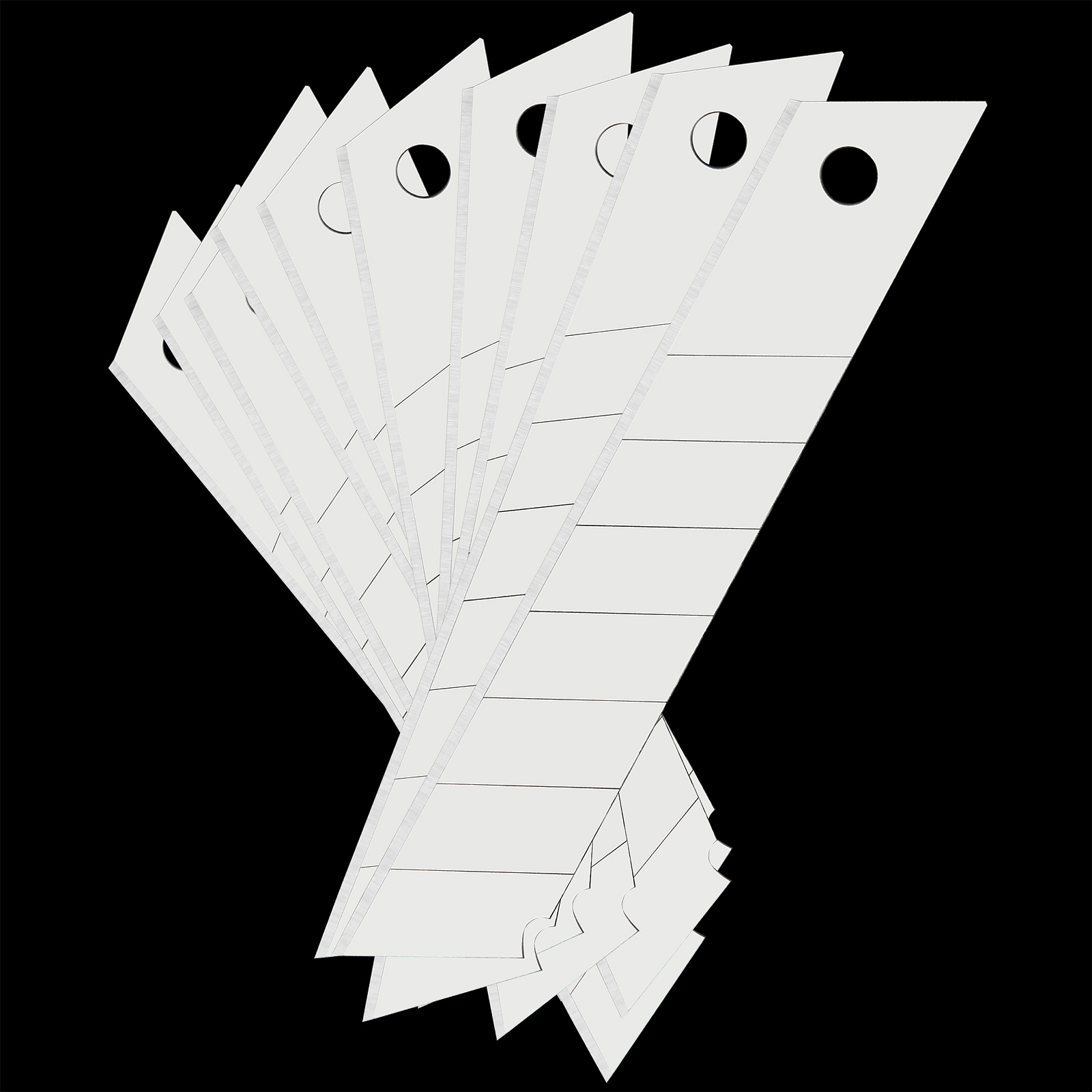 Ersatz-Klingen 100er-Set für Teppichmesser 18mm – Bild 2