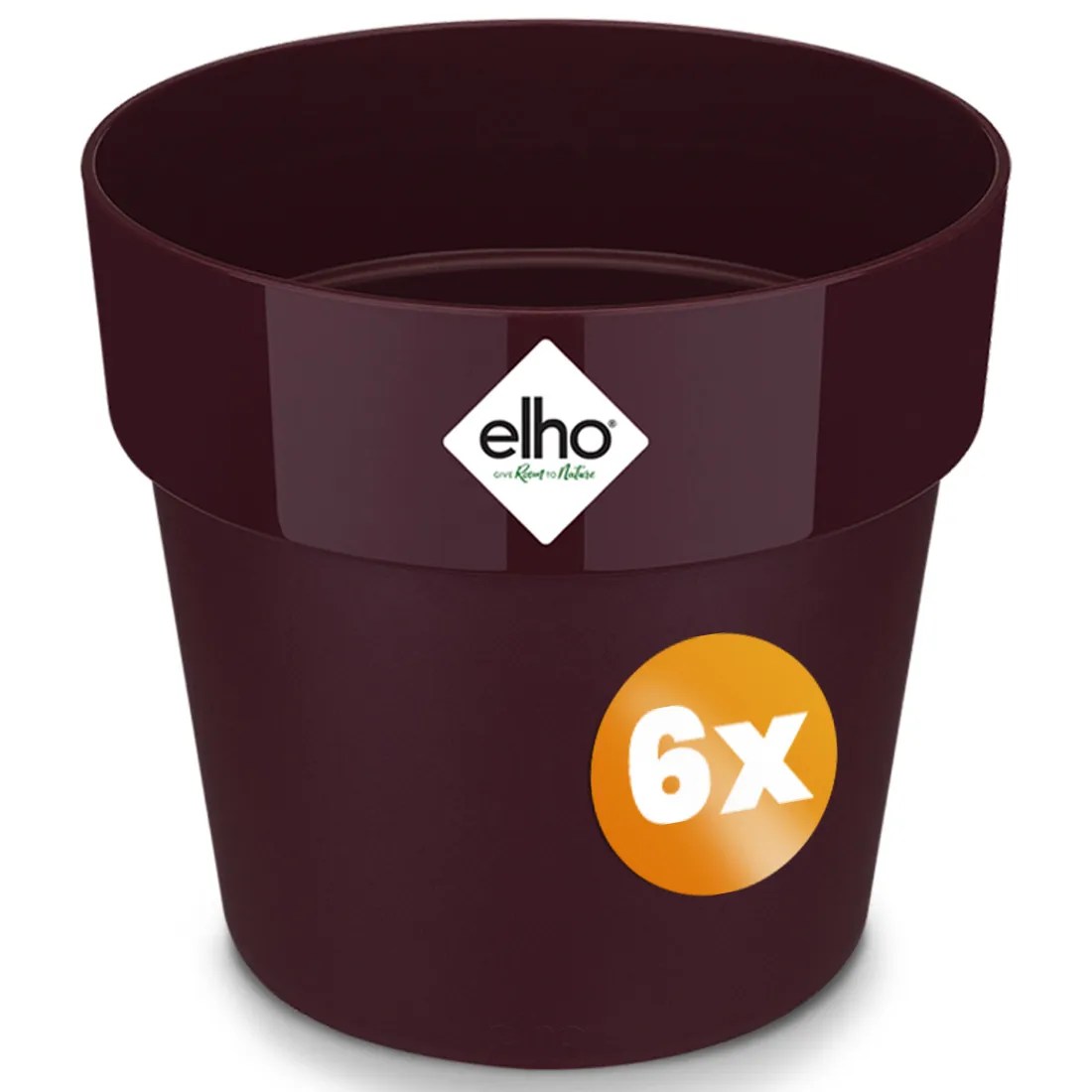 Blumentopf 6er-Set Maulbeere 18x17cm 2,9L Blumentopf 6er-Set Maulbeere 18x17cm 2,9L