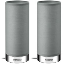 Tischlampe Poppy 2er-Set Grau Dimmbar Tischlampe Poppy 2er-Set Grau Dimmbar