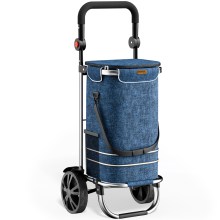 Einkaufstrolley Blau Alu 56L 31x24x54cm Einkaufstrolley Blau Alu 56L 31x24x54cm