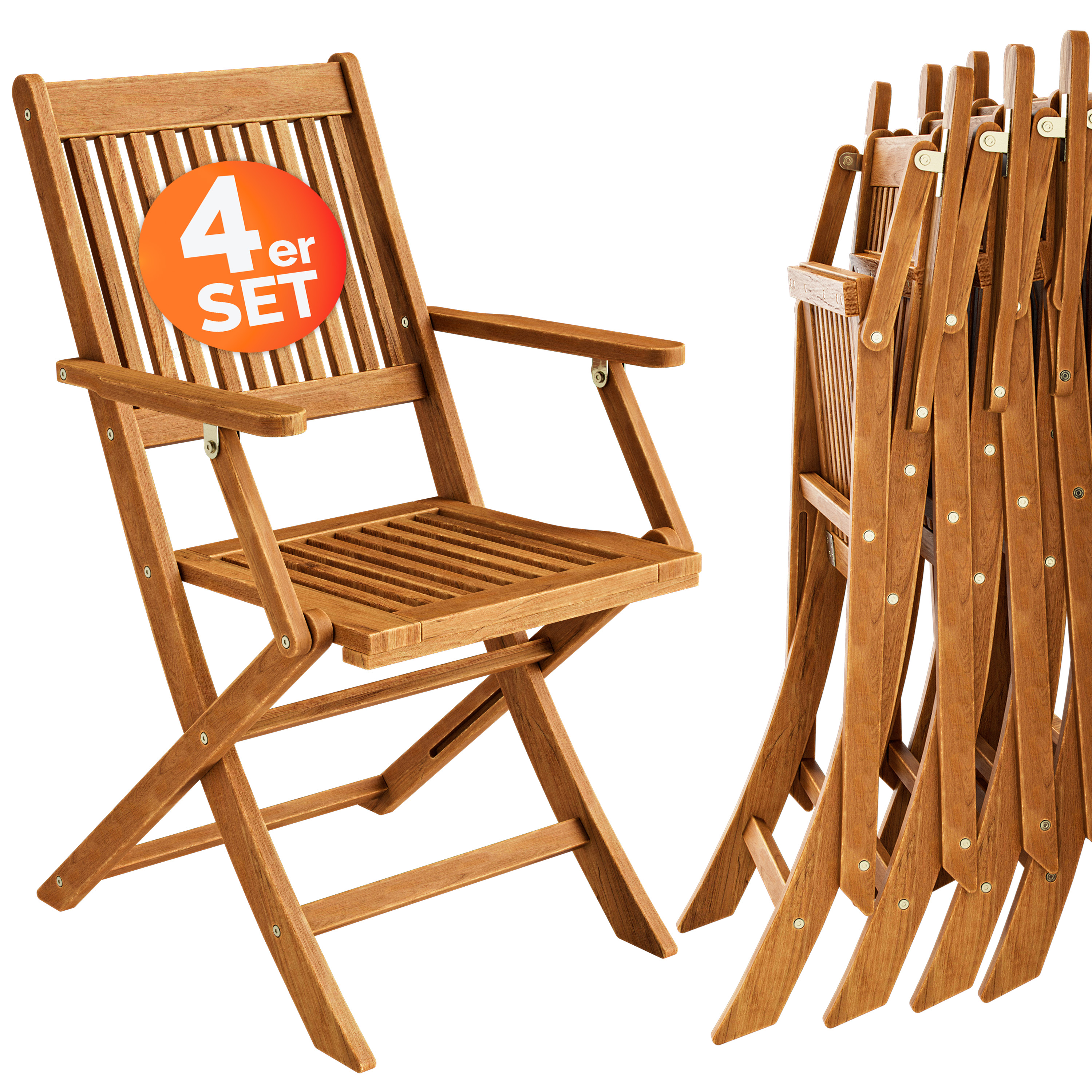 Gartenstuhl Sydney 4er-Set Akazie FSC®-zertifiziert – Bild 2