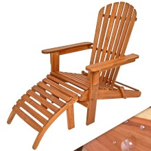 Sonnenstuhl Adirondack Akazienholz inkl Fußstütze Sonnenstuhl Adirondack Akazienholz inkl Fußstütze