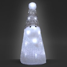 LED Acryl Figur Weihnachten Santa Weiß LED Acryl Figur Weihnachten Santa Weiß