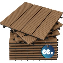 WPC Fliesen 66er-Set Klassik Terrakotta - 30x30cm WPC Fliesen 66er-Set Klassik Terrakotta - 30x30cm