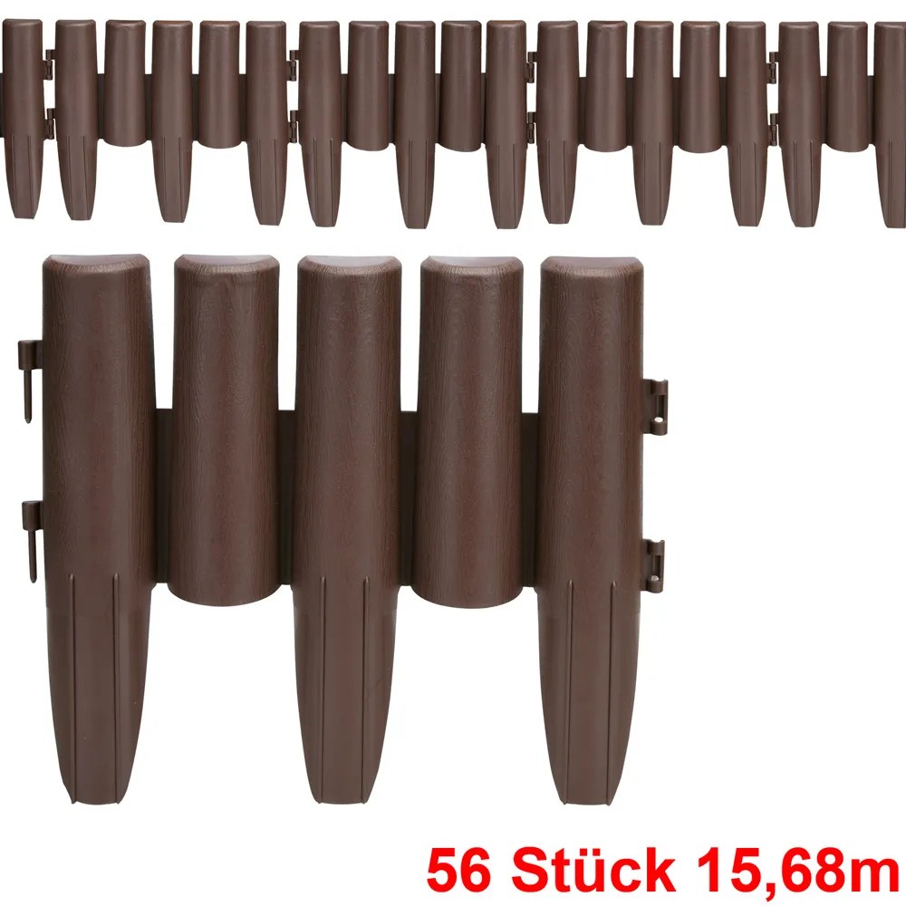 Beeteinfassung 7er-Set Braun 15,68m Beeteinfassung 7er-Set Braun 15,68m