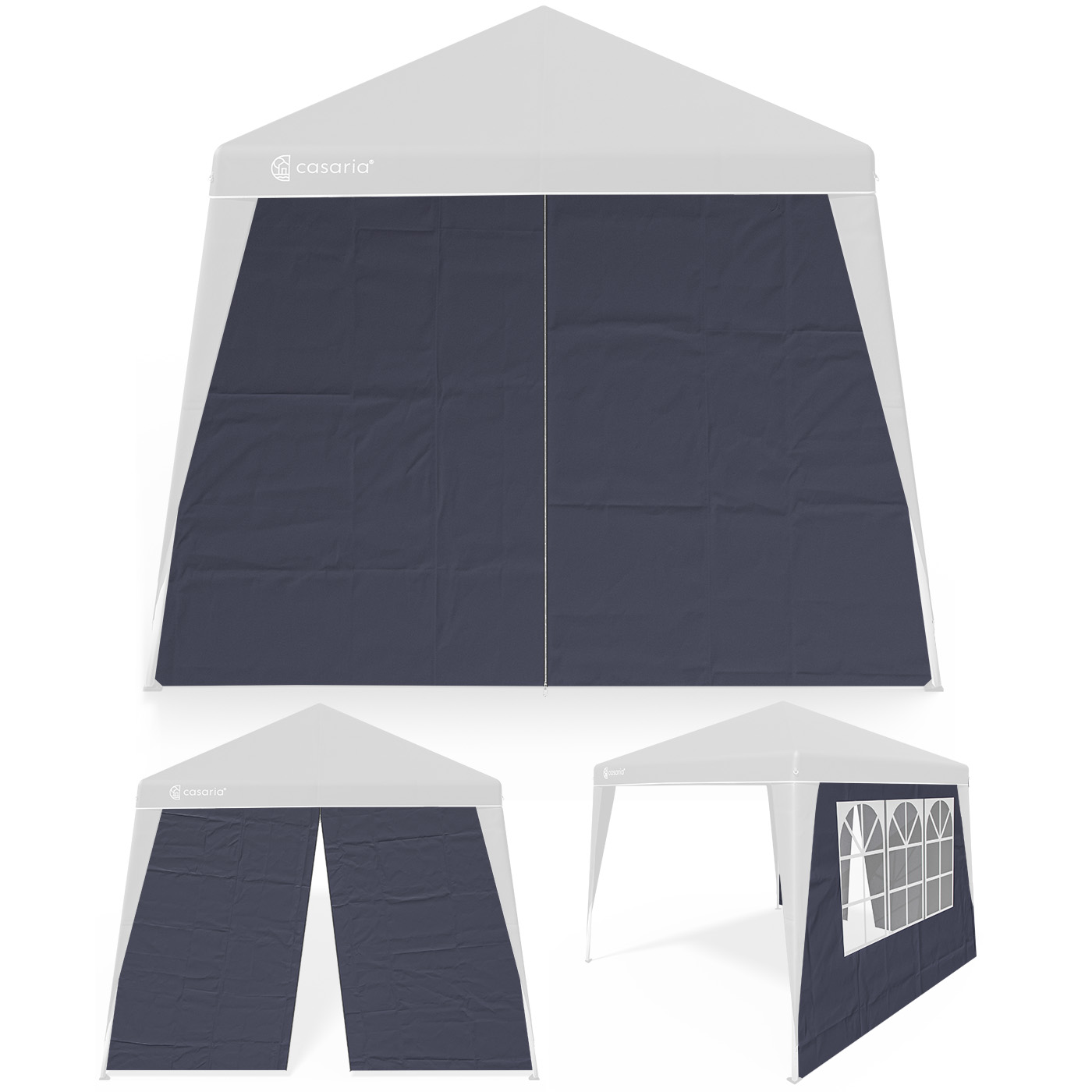 Seitenwand Faltpavillon Capri 2er-Set Anthrazit 3x3m Seitenwand Faltpavillon Capri 2er-Set Anthrazit 3x3m