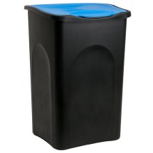 Mülleimer Schwarz/Blau Kunststoff 50L Mülleimer Schwarz/Blau Kunststoff 50L