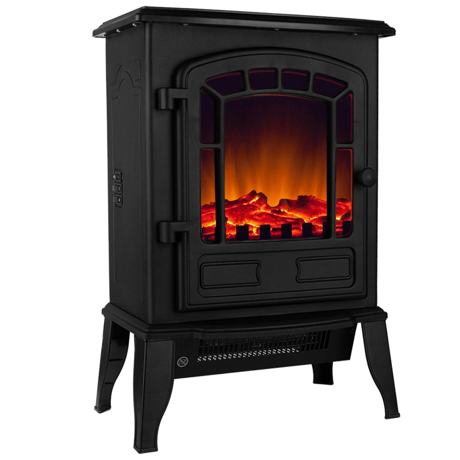 Elektrischer Kamin Schwarz 2000W mit Heizung Elektrischer Kamin Schwarz 2000W mit Heizung