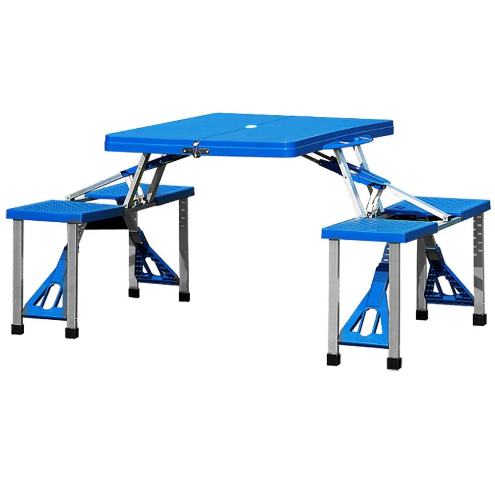 Campingtisch Blau Alu für 4 Personen klappbar Campingtisch Blau Alu für 4 Personen klappbar