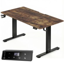 Höhenverstellbarer Schreibtisch Braun 160x75x72-117cm Höhenverstellbarer Schreibtisch Braun 160x75x72-117cm