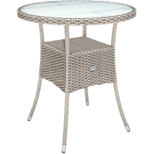 Polyrattan Tisch Creme Ø60cm Polyrattan Tisch Creme Ø60cm