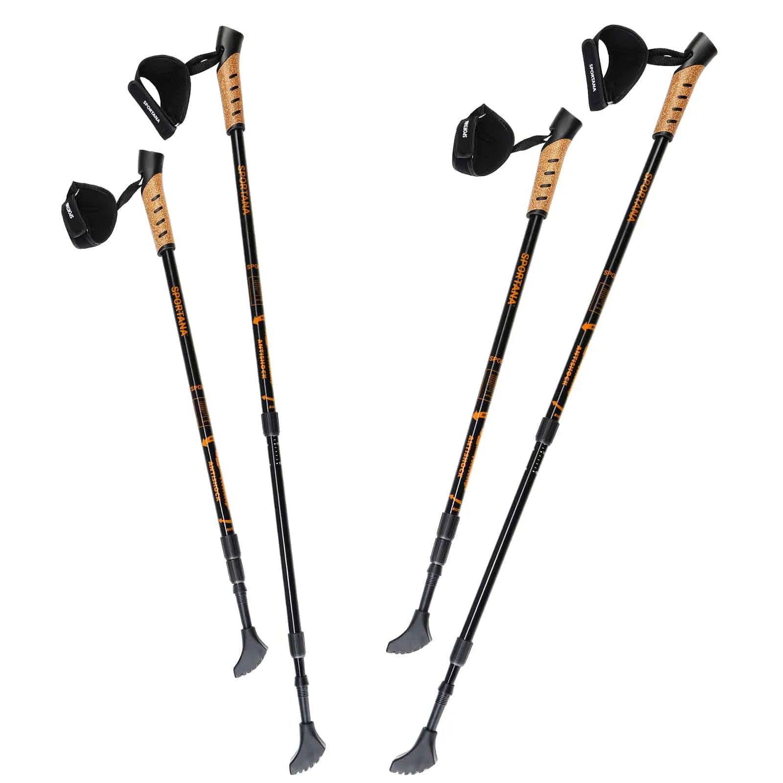 Nordic Walking Stöcke 2er-Set Orange Nordic Walking Stöcke 2er-Set Orange