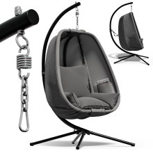 Hängesessel Alvie Grau 190x140x110cm Hängesessel Alvie Grau 190x140x110cm