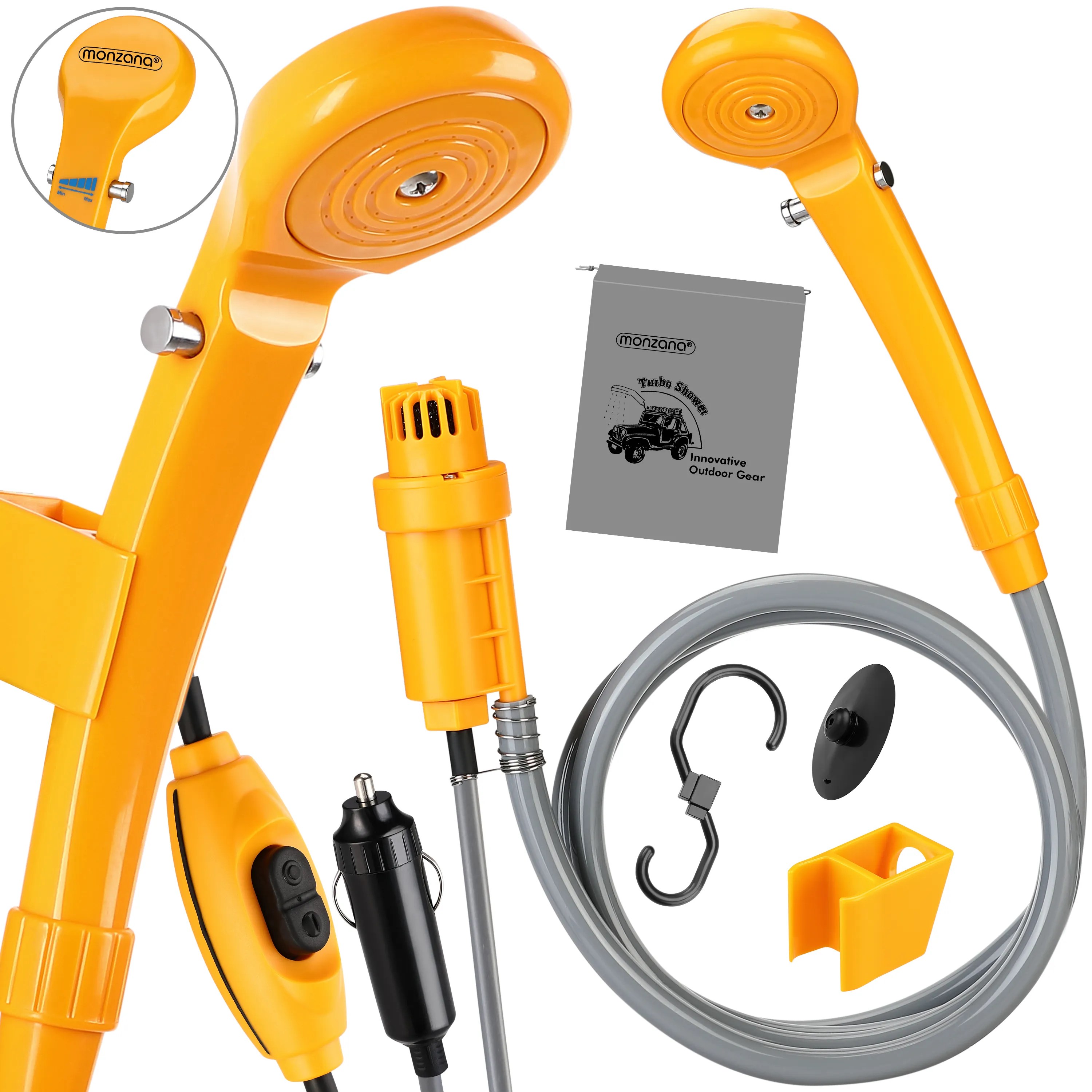 Campingdusche Gelb mit Tauchpumpe Campingdusche Gelb mit Tauchpumpe