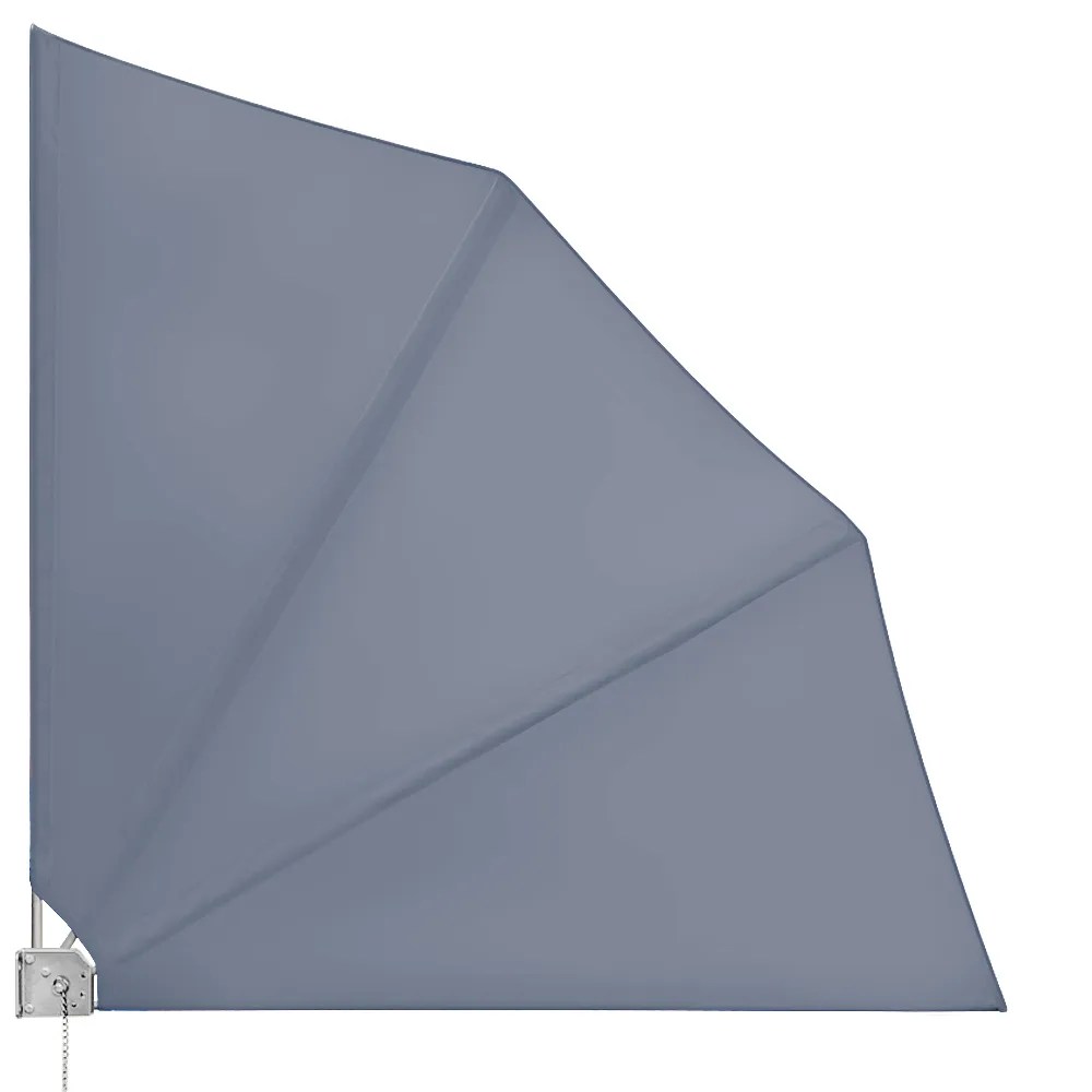 Balkonfächer 2er-Set Anthrazit 140x140cm klappbar Balkonfächer 2er-Set Anthrazit 140x140cm klappbar