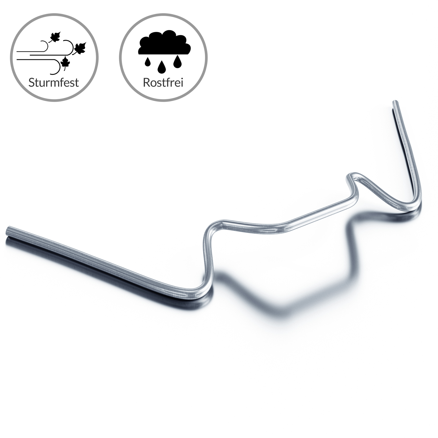 Gewächshausklammern 100er-Set Edelstahl – Bild 2