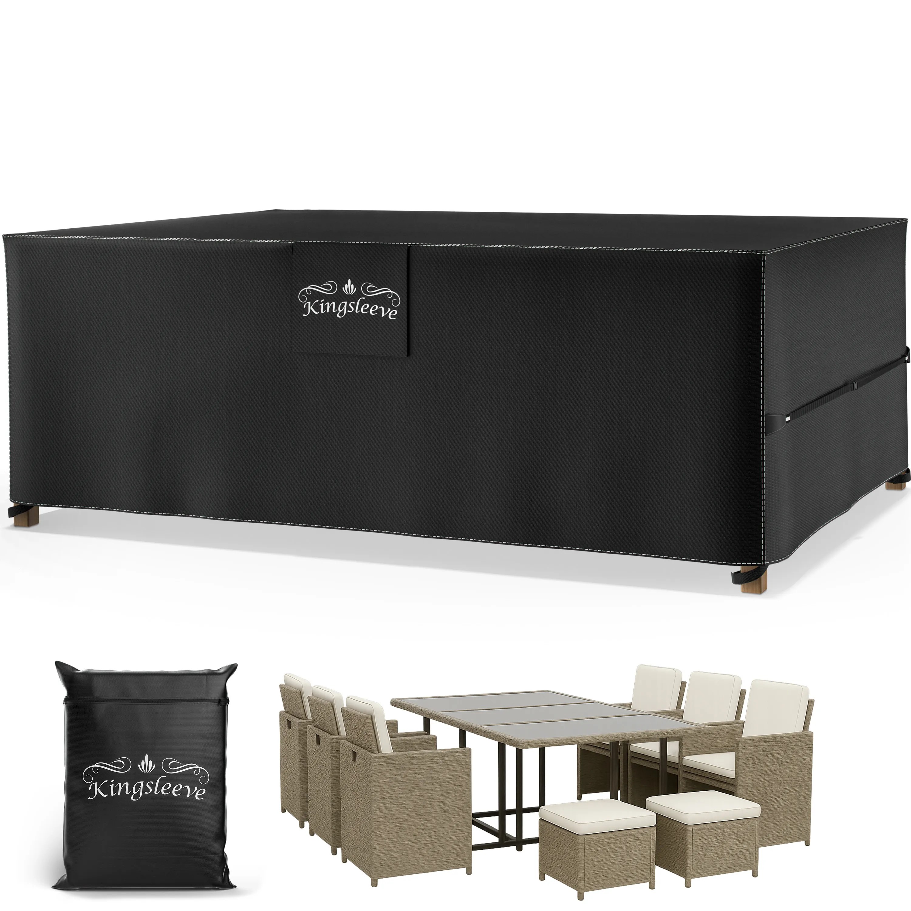 Abdeckplane Sitzgruppe Anthrazit 308x138x89cm 9100mm Wassersäule Abdeckplane Sitzgruppe Anthrazit 308x138x89cm 9100mm Wassersäule