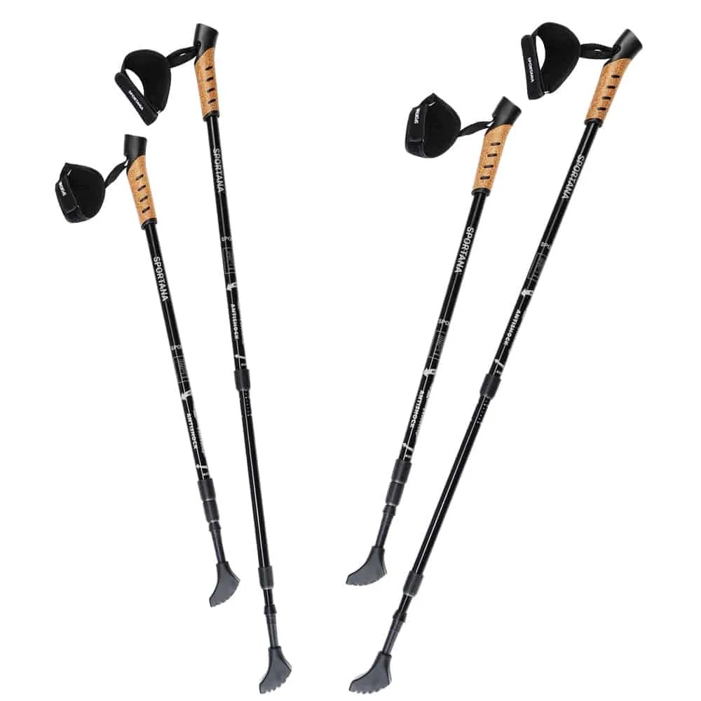 Nordic Walking Stöcke 2er-Set Grau Nordic Walking Stöcke 2er-Set Grau