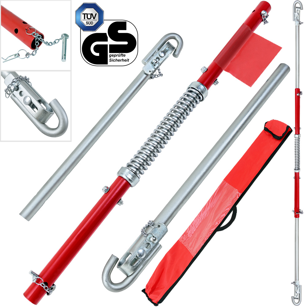 Sicherheits-Abschleppstange 2t 3-tlg mit Feder – Bild 2