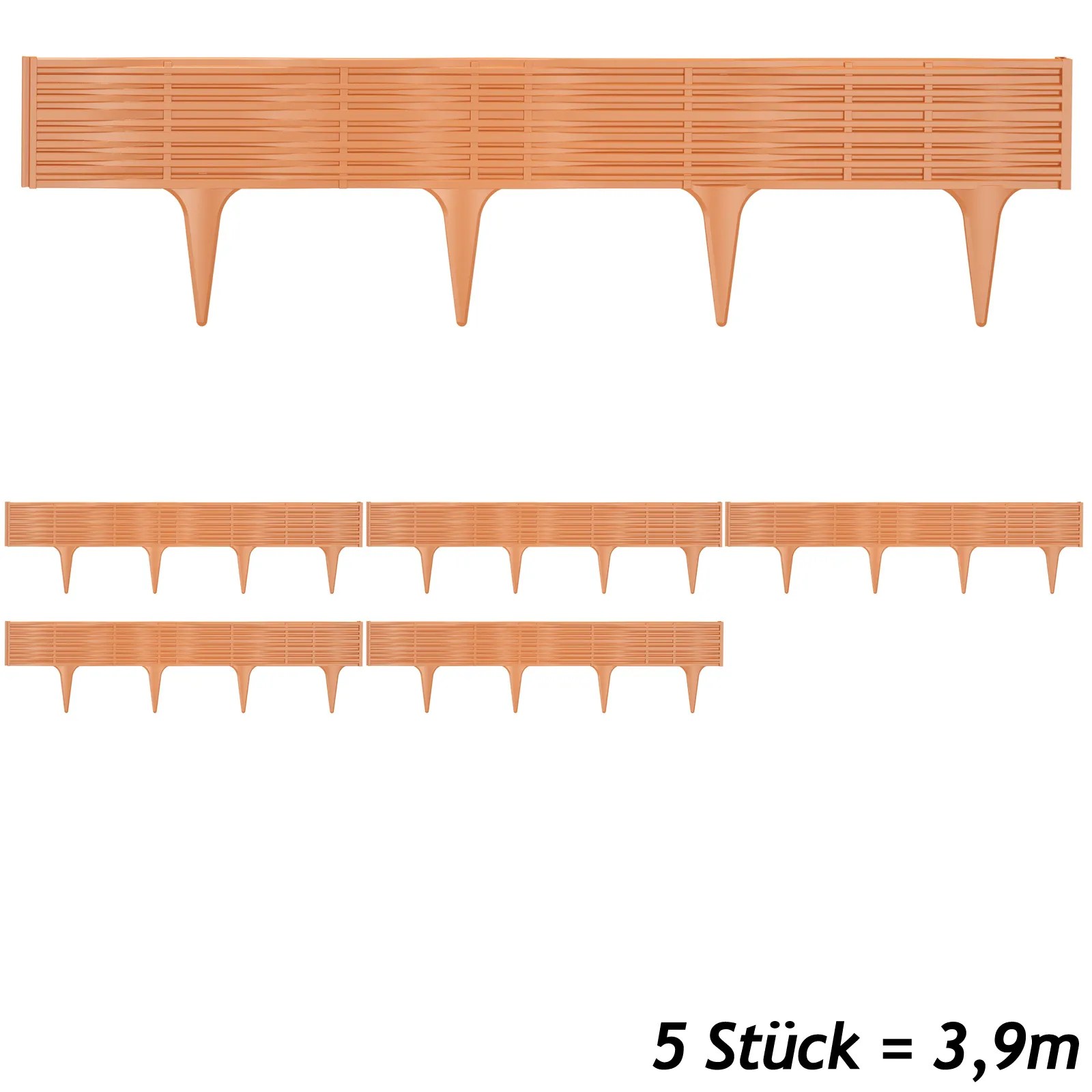 Beeteinfassung Terrakotta 3,9m – Bild 2