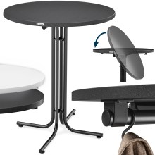 Stehtisch Grau Ø80x110cm klappbar Outdoor höhenverstellbar bis 100kg Stehtisch Grau Ø80x110cm klappbar Outdoor höhenverstellbar bis 100kg