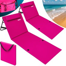 Strandmatte 2er-Set Pink 158x56x46cm gepolstert Strandmatte 2er-Set Pink 158x56x46cm gepolstert