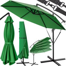 Ampelschirm Grün Ø300cm Alu UV 50+ mit Schutzhülle Ampelschirm Grün Ø300cm Alu UV 50+ mit Schutzhülle