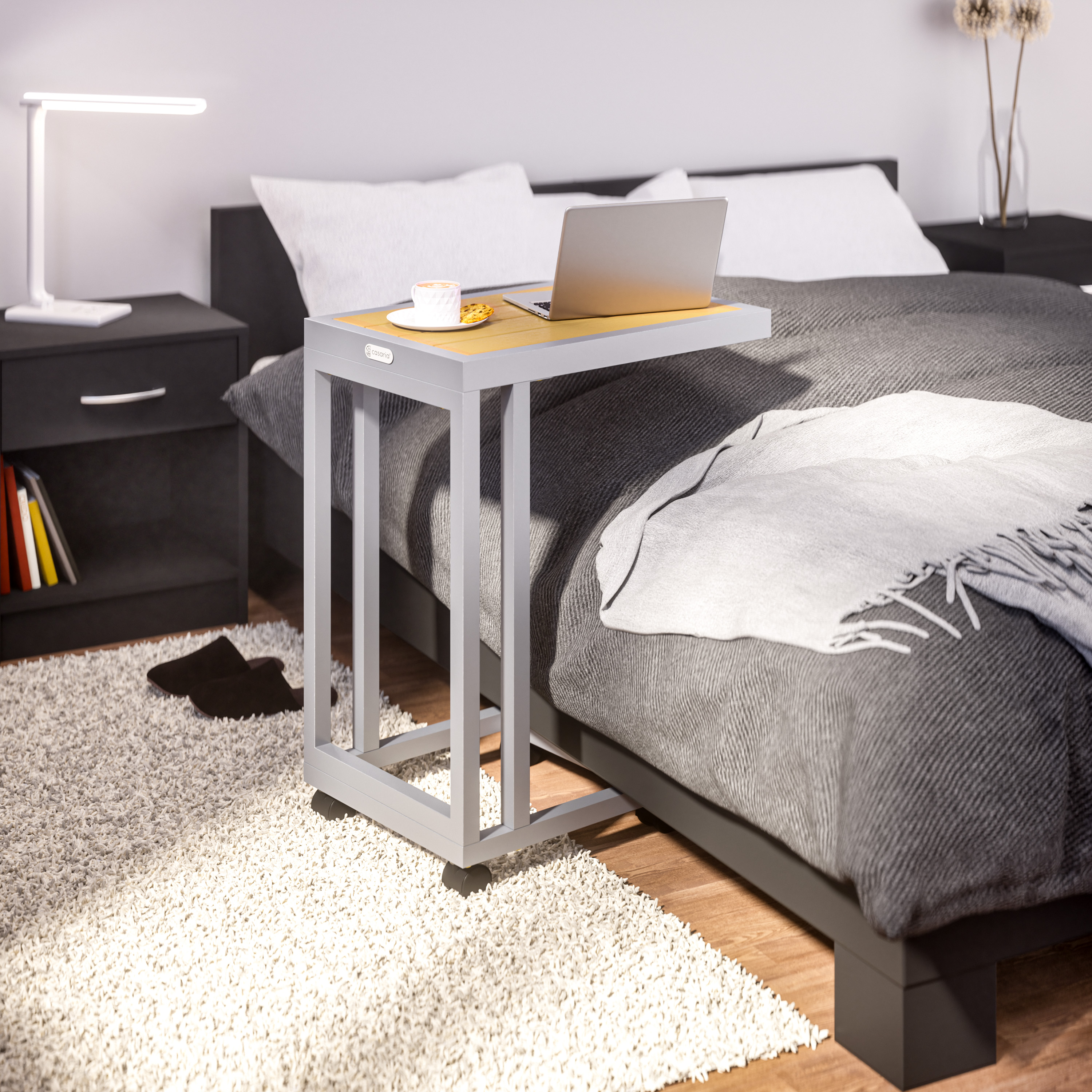 Beistelltisch Natur WPC 65,5x50x40cm – Bild 2