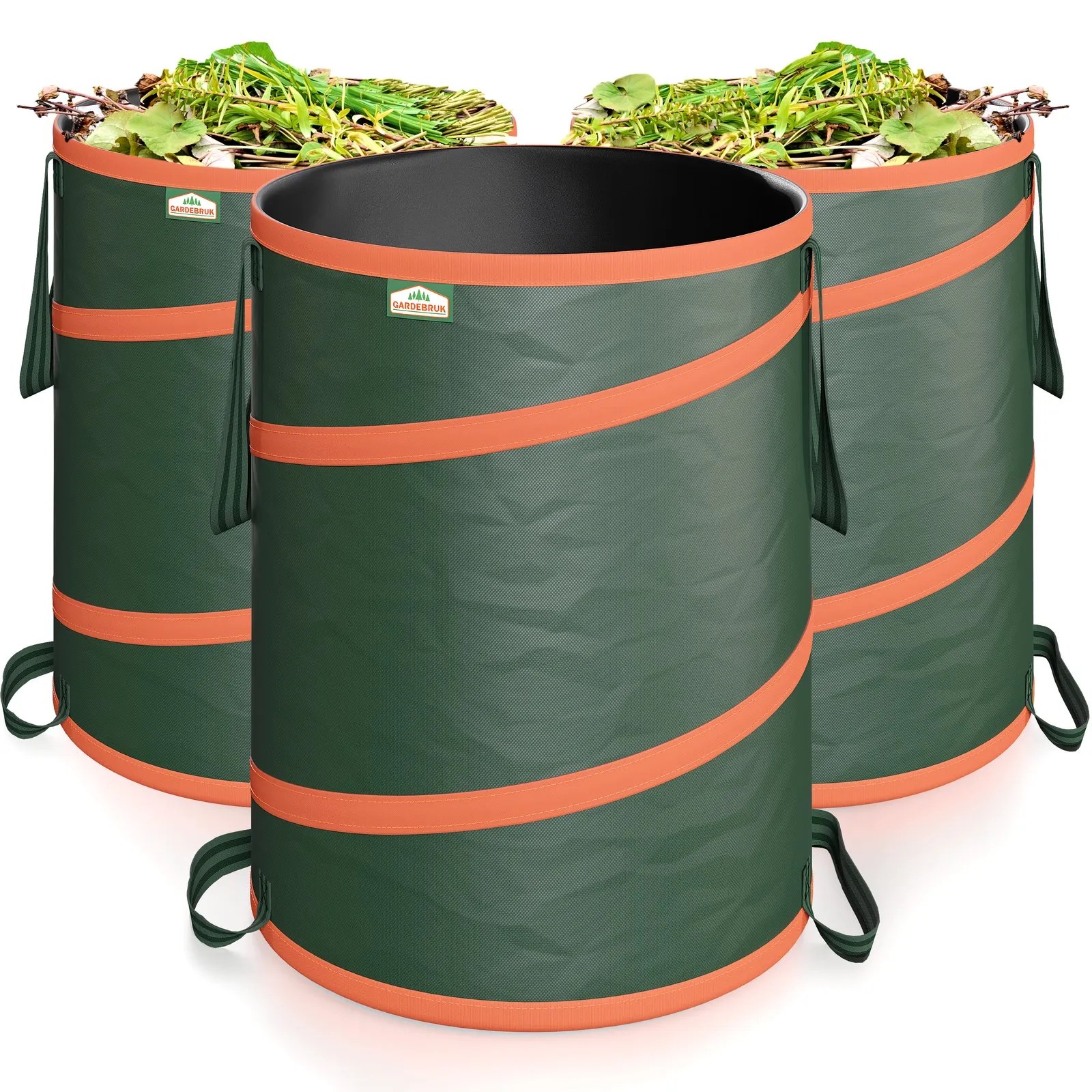 Popup Gartenabfallsack 3er-Set Grün je 85 Liter Popup Gartenabfallsack 3er-Set Grün je 85 Liter