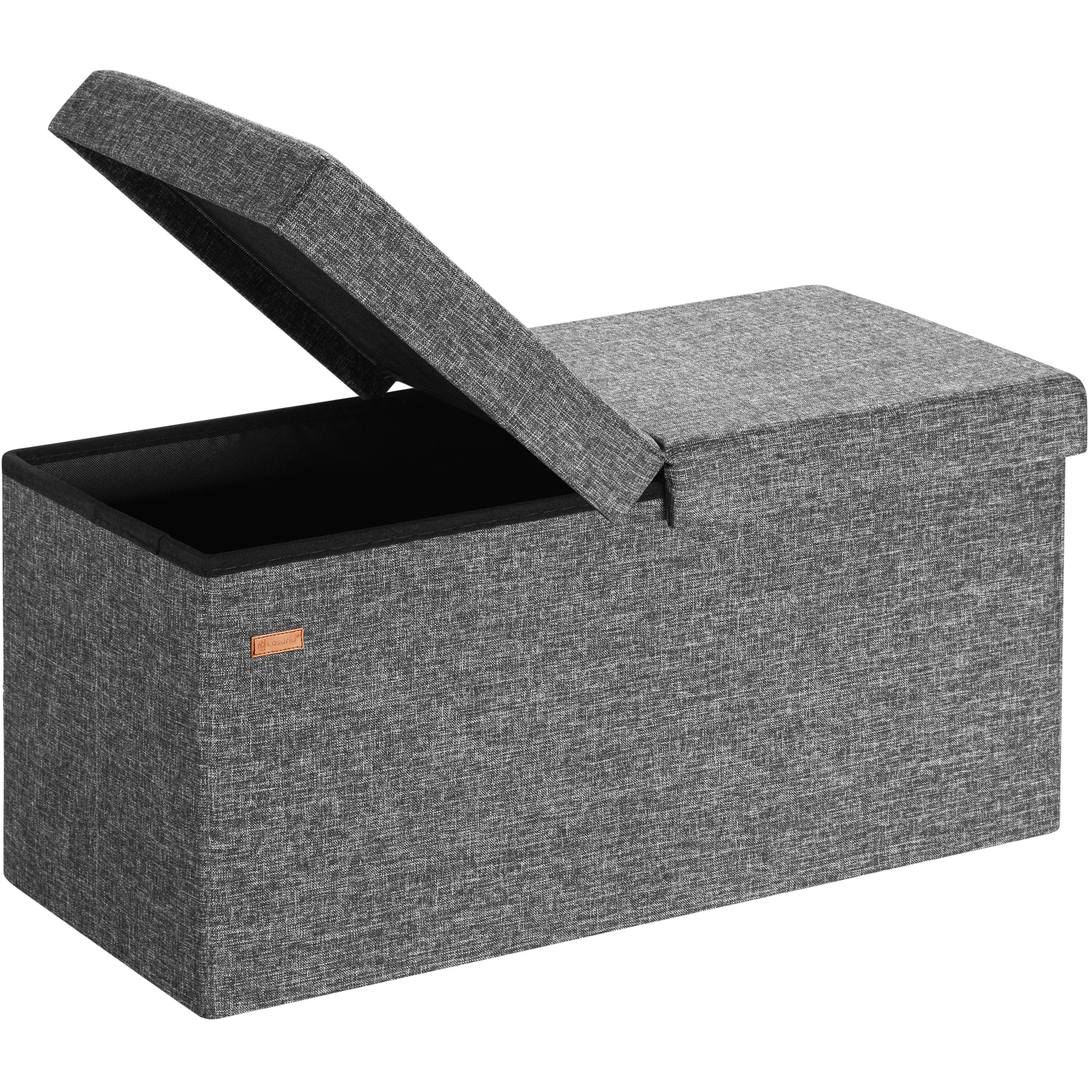 Sitzbank Dunkelgrau 80x40x40cm mit Stauraum faltbar Sitzbank Dunkelgrau 80x40x40cm mit Stauraum faltbar