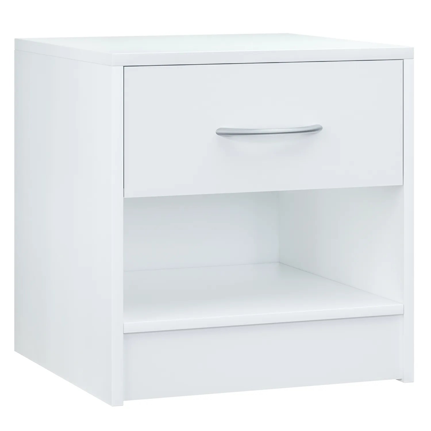 Nachttisch Kiel Weiß 41x39x28cm Nachttisch Kiel Weiß 41x39x28cm