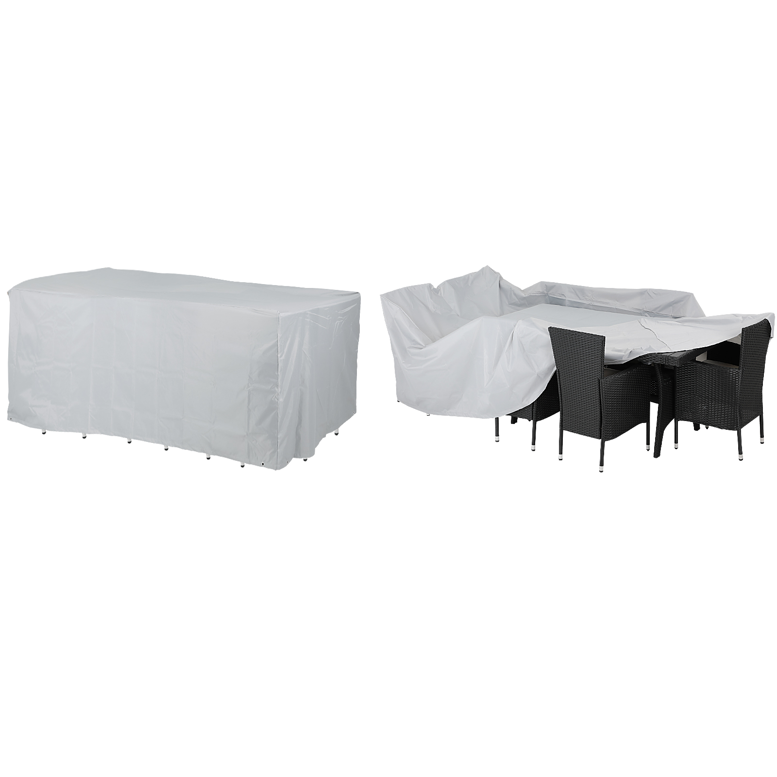 Abdeckung Sitzgarnitur Silber 308x138x89cm – Bild 2